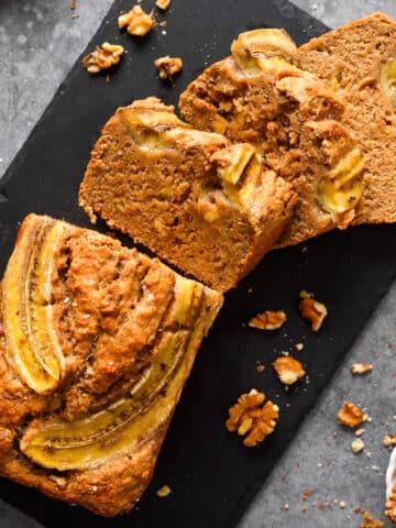 spelt flour banana bread featured image