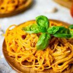 vegan baked tomato pasta