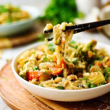 coconut peanut noodles
