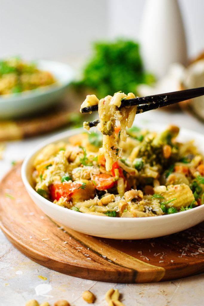 coconut peanut noodles