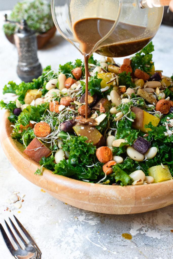 roasted golden beet salad