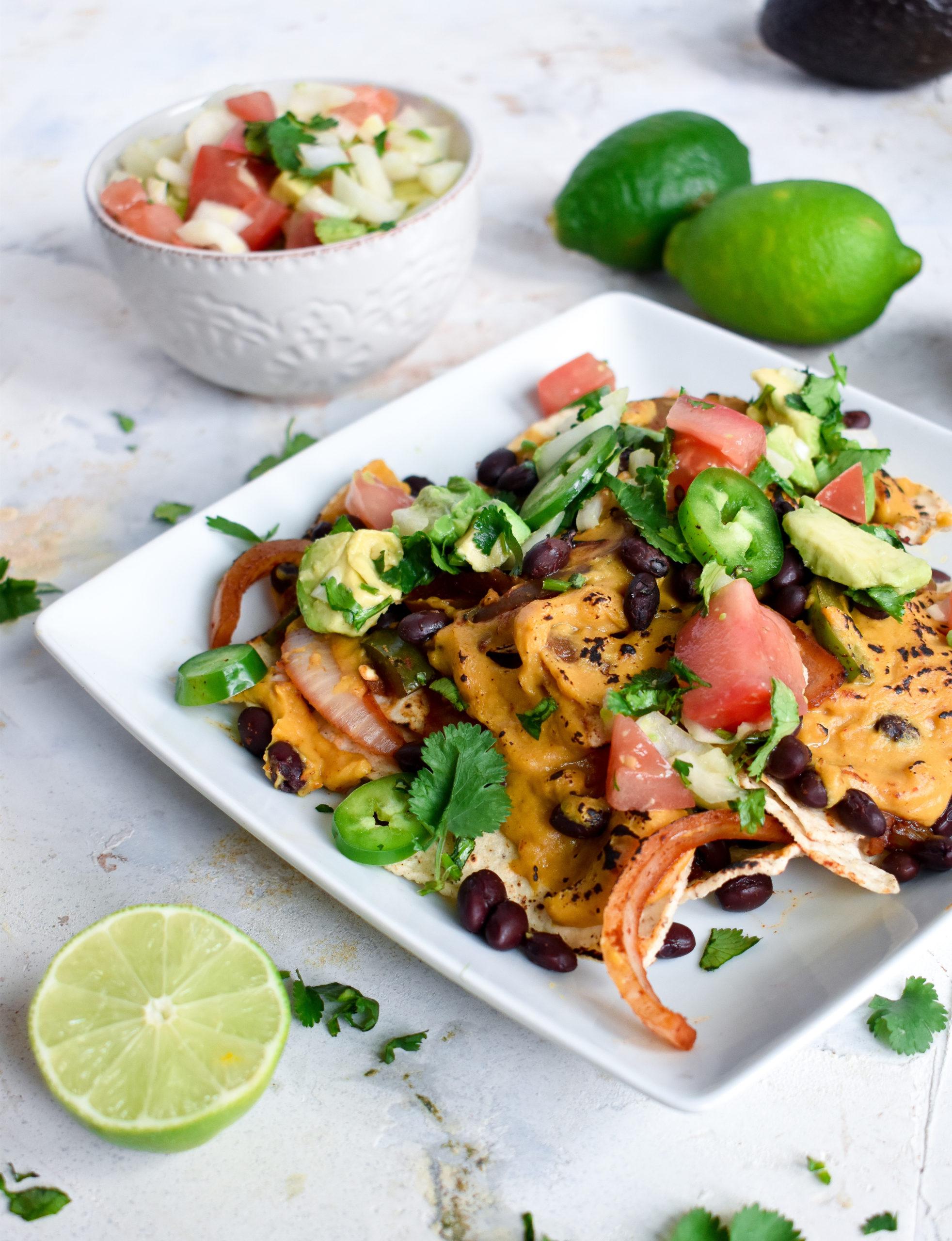 vegan loaded nachos