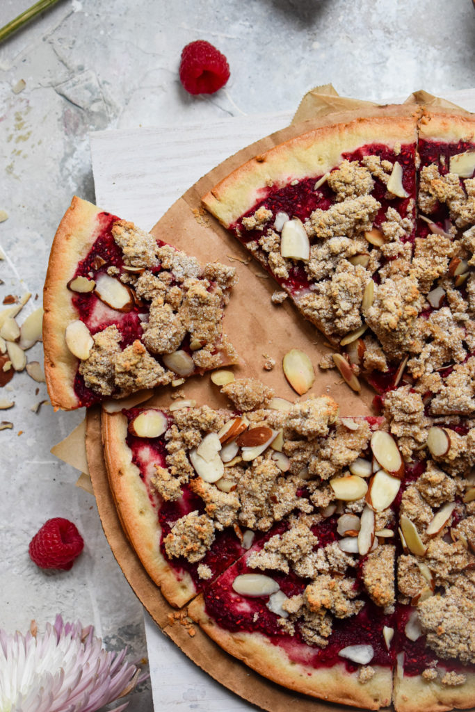 vegan raspberry pizza