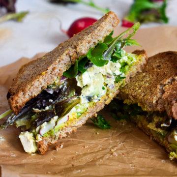 vegan egg salad sanwich