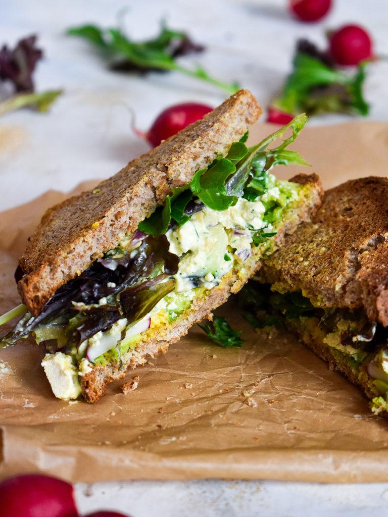 vegan egg salad sanwich