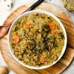 vegan creamy wild rice soup