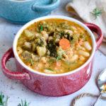 kale and white bean soup vegan