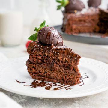 healthy vegan chocolate cake