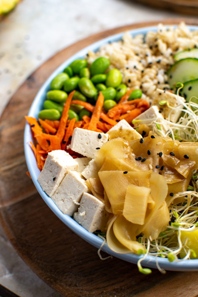 plant based poke bowl