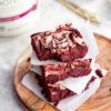 valentines day brownies vegan