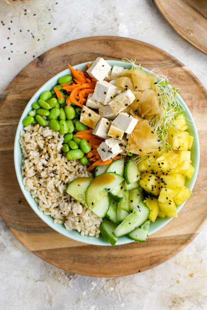 tofu poke bowl