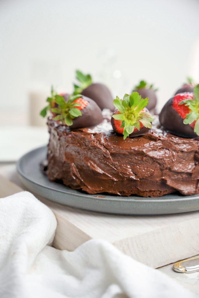 close up of the plant based frosting