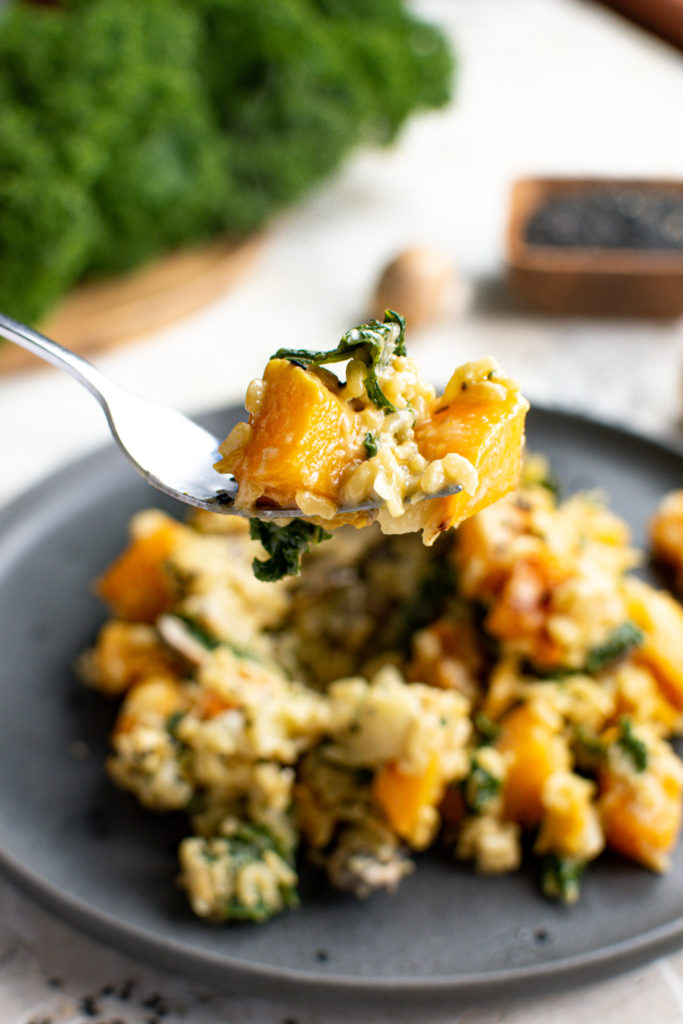 winter vegetable vegan risotto