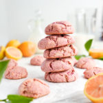 vegan lemon crinkle cookies