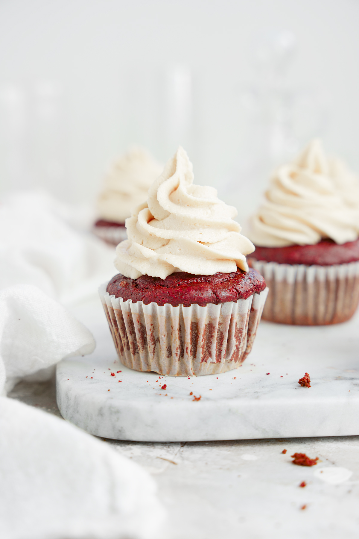 close up of the healthy valentine's day dessert