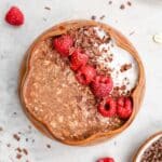 chocolate raspberry overnight oats