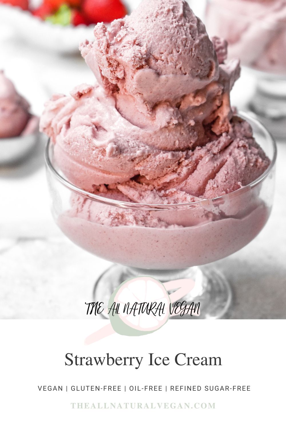 the recipe card stating this recipe is vegan, oil-free, gluten-free, and refined sugar-free