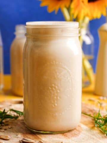 sunflower seed milk featured image