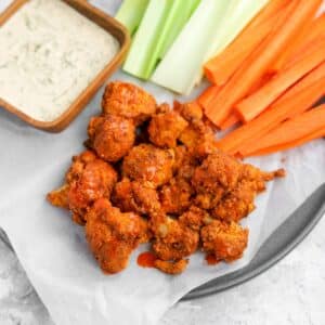 air fryer buffalo cauliflower