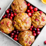 vegan cranberry orange muffins