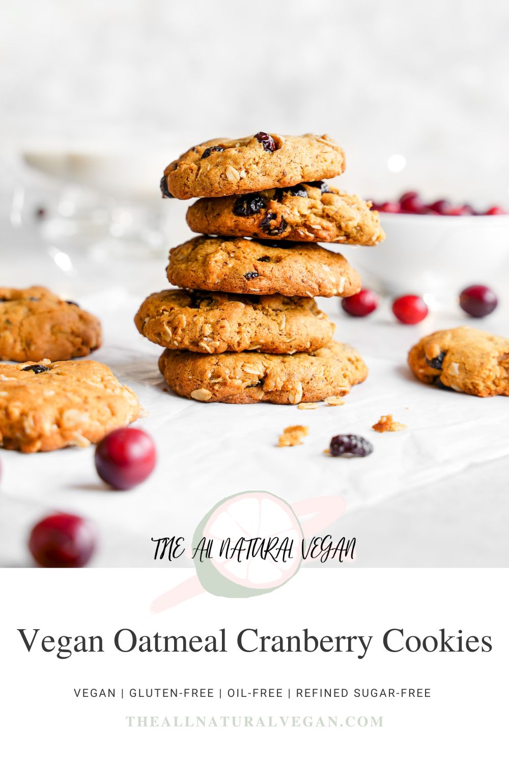 recipe card stating this recipe is vegan, gluten-free, oil-free, and refined sugar-free