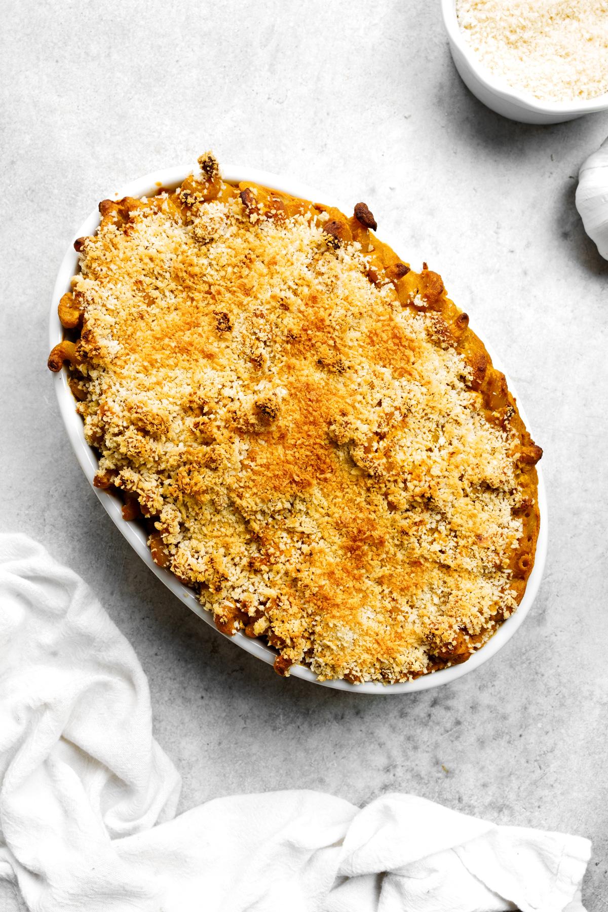 the casserole baked to cripsy perfection