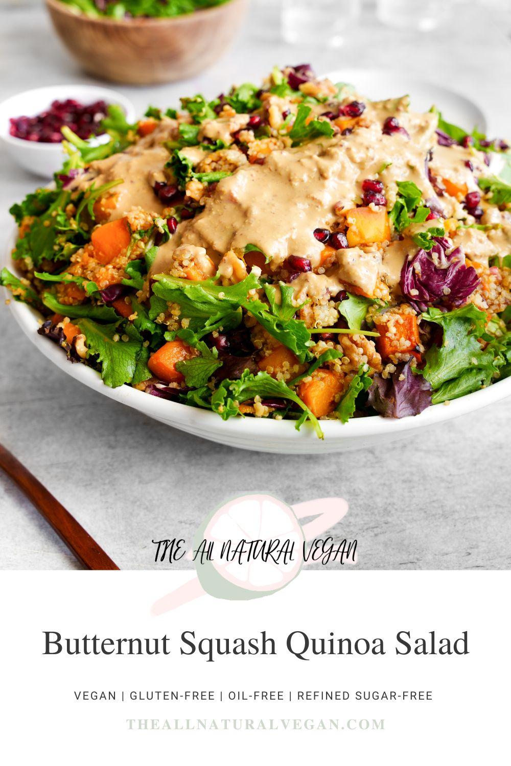 recipe card stating this recipe is vegan, oil-free, gluten-free, and refined sugar-free