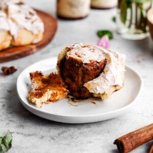 dirty rose chai cinnamon rolls