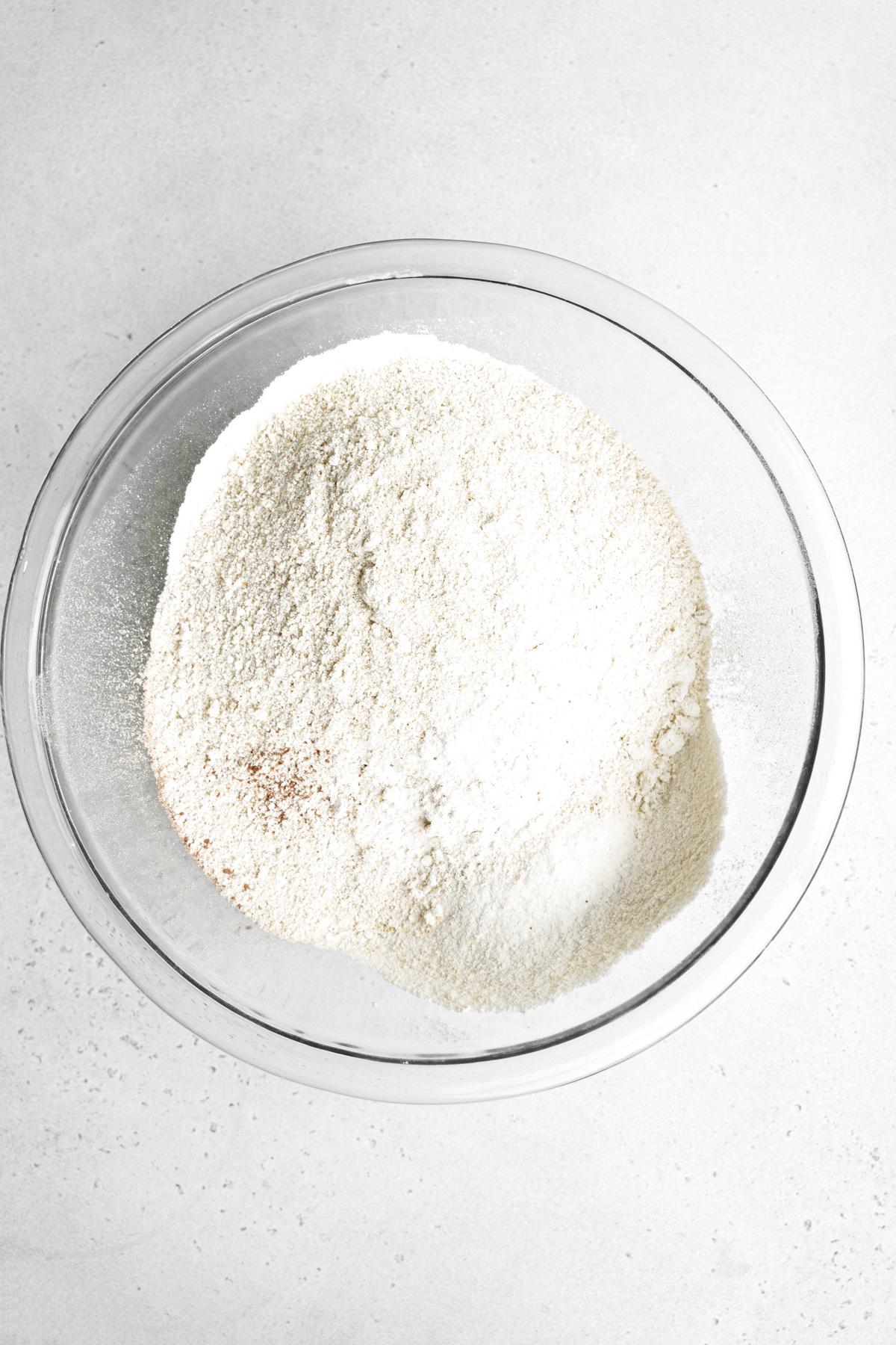 adding the dry ingredients together