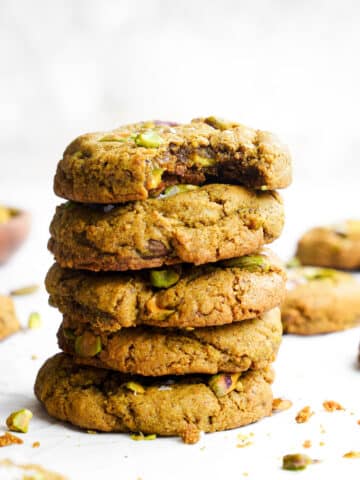 vegan pistachio cookies featured image