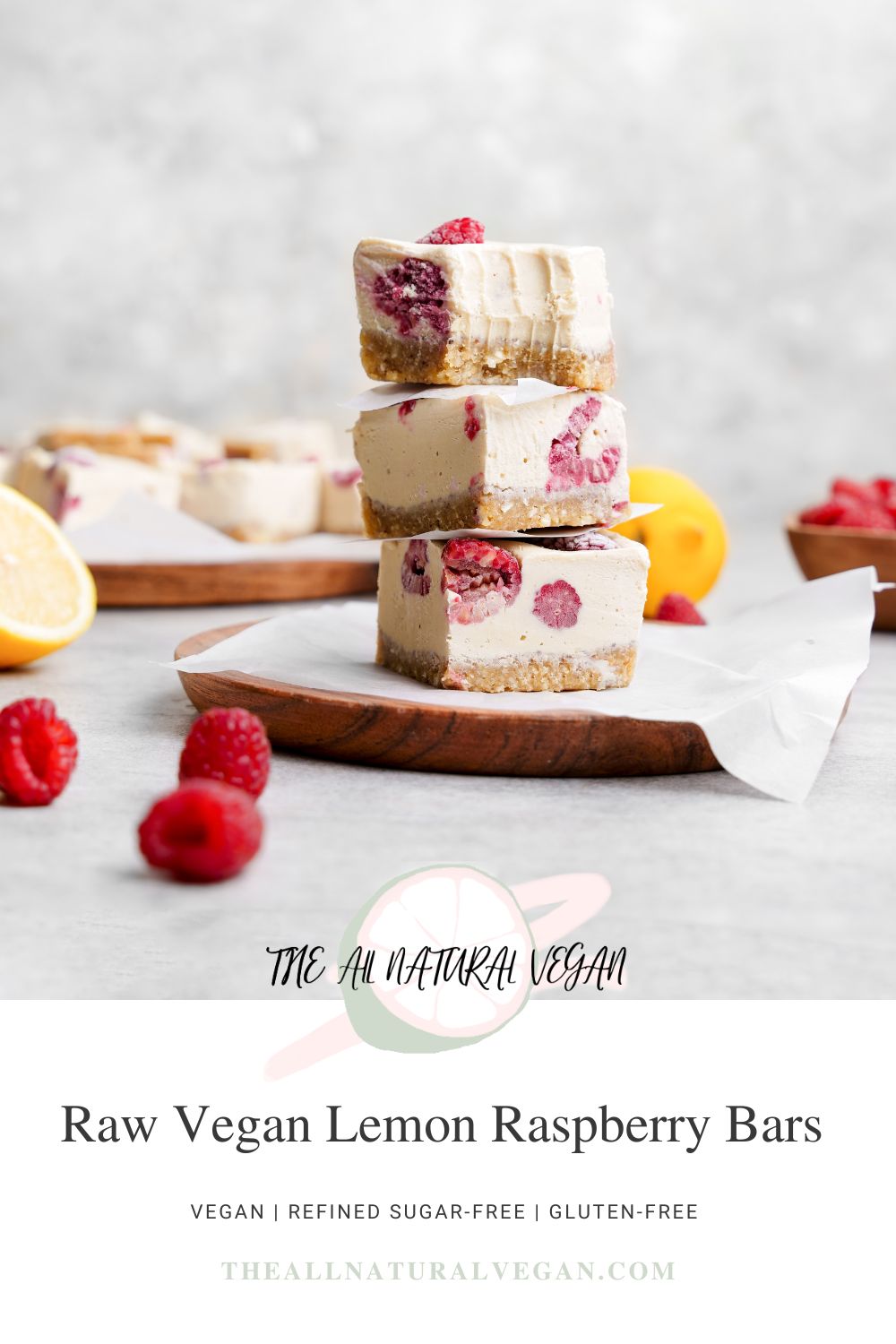 recipe card stating this recipe is vegan, gluten-free, and refined sugar-free