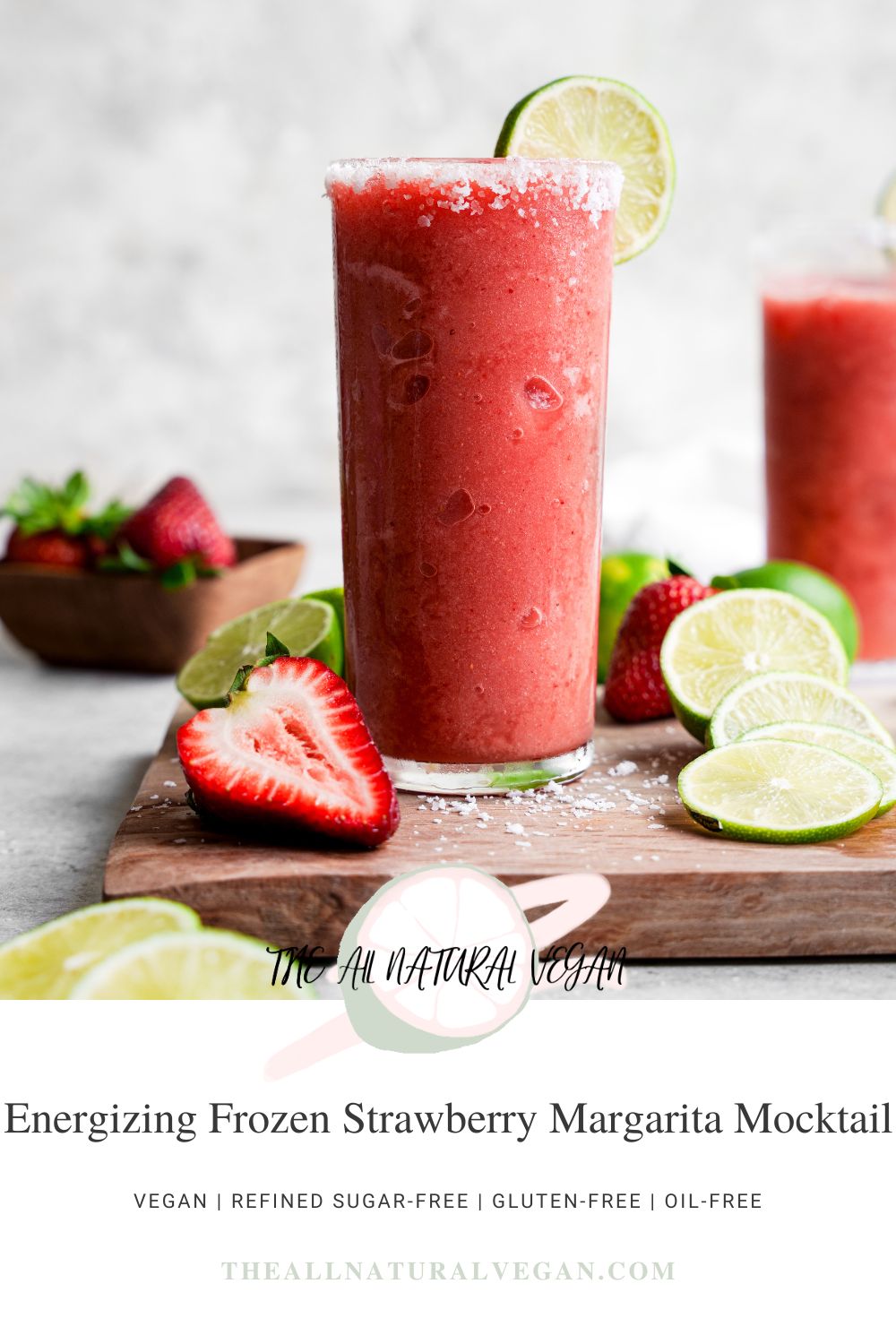 recipe card stating this recipe is vegan, refined sugar-free, gluten-free, and oil-free