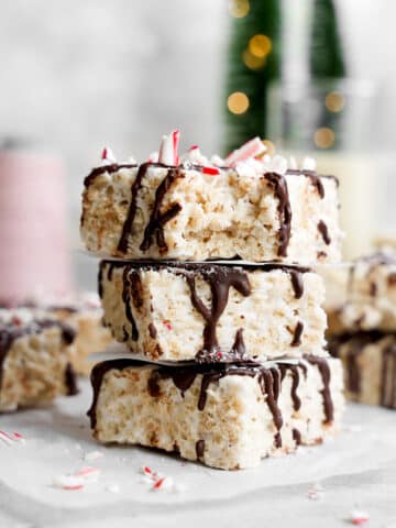 peppermint rice krispie treats