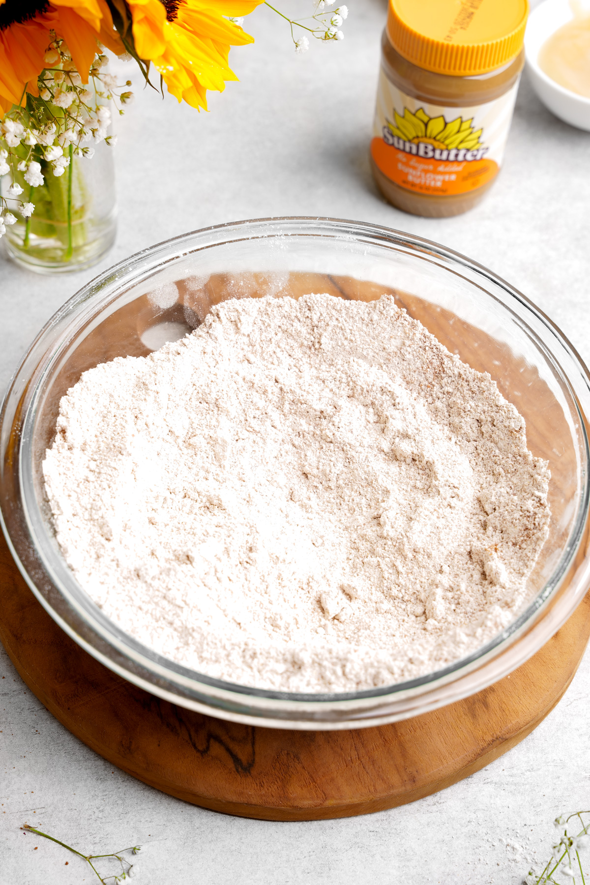 the mixed dry ingredients