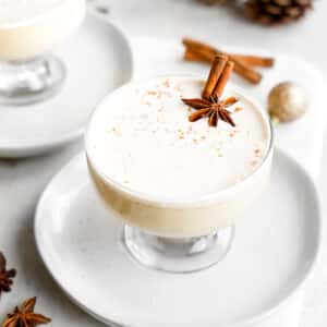 homemade vegan eggnog