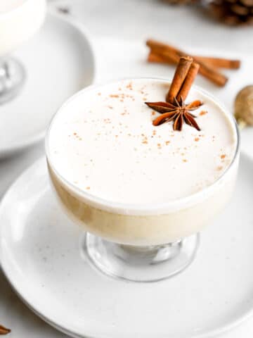 homemade vegan eggnog