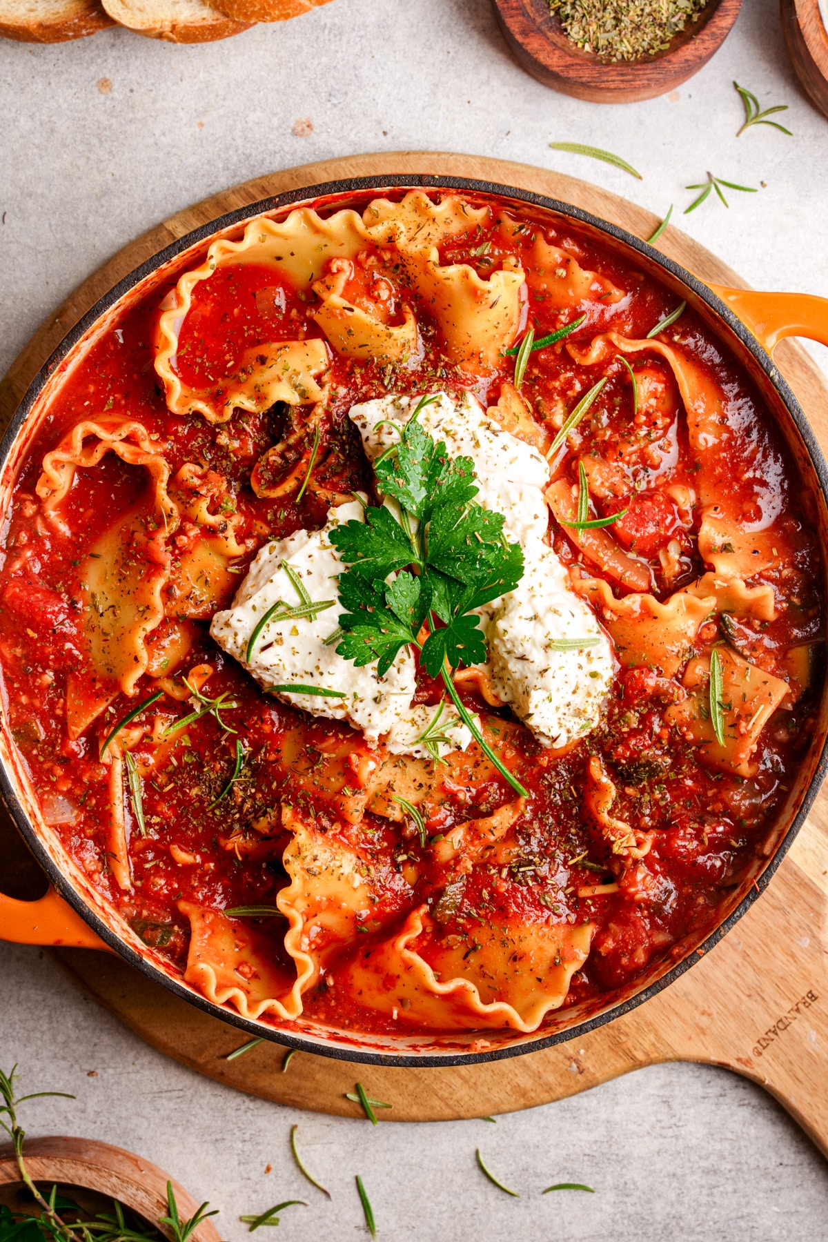 Healthy One Pot Vegan Lasagna Soup - The All Natural Vegan