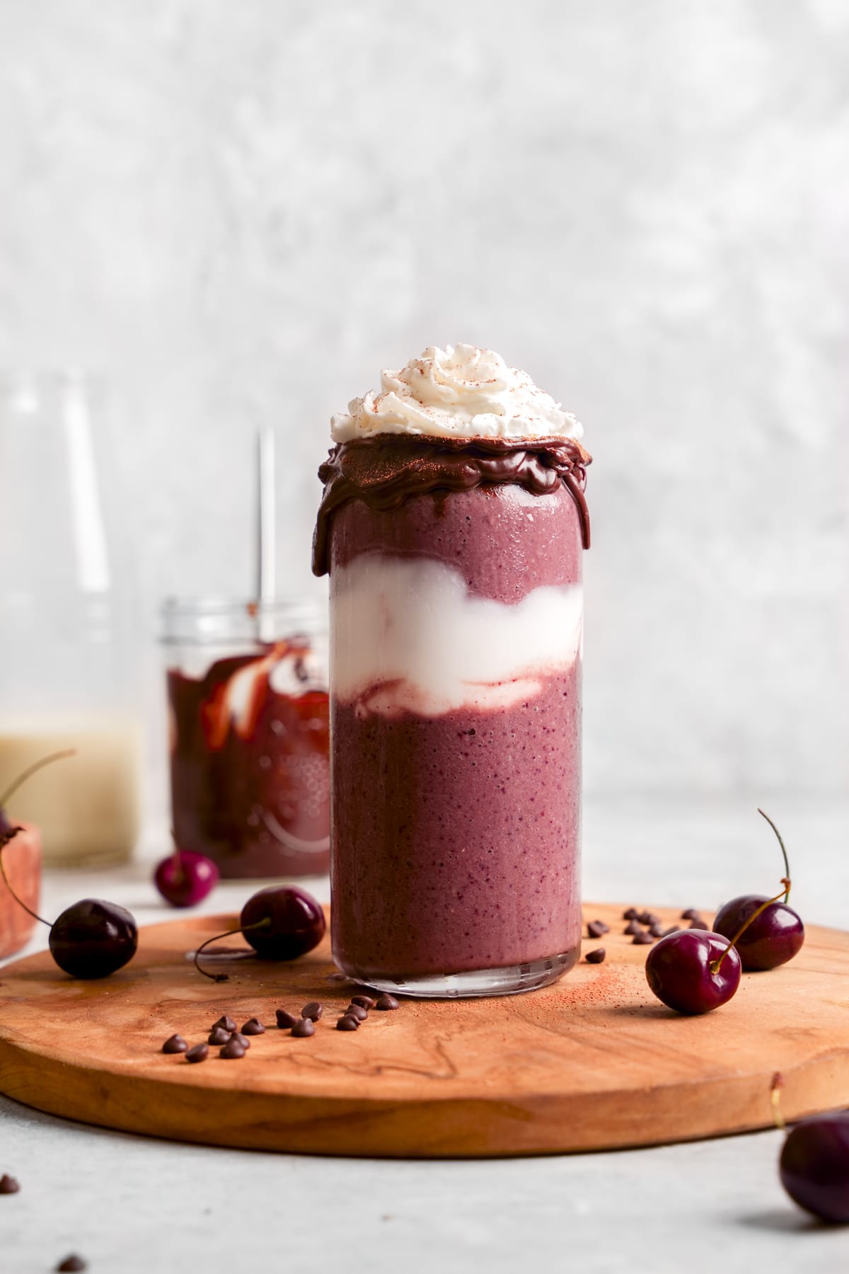 Easy Vegan Chocolate Cherry Smoothie - The All Natural Vegan
