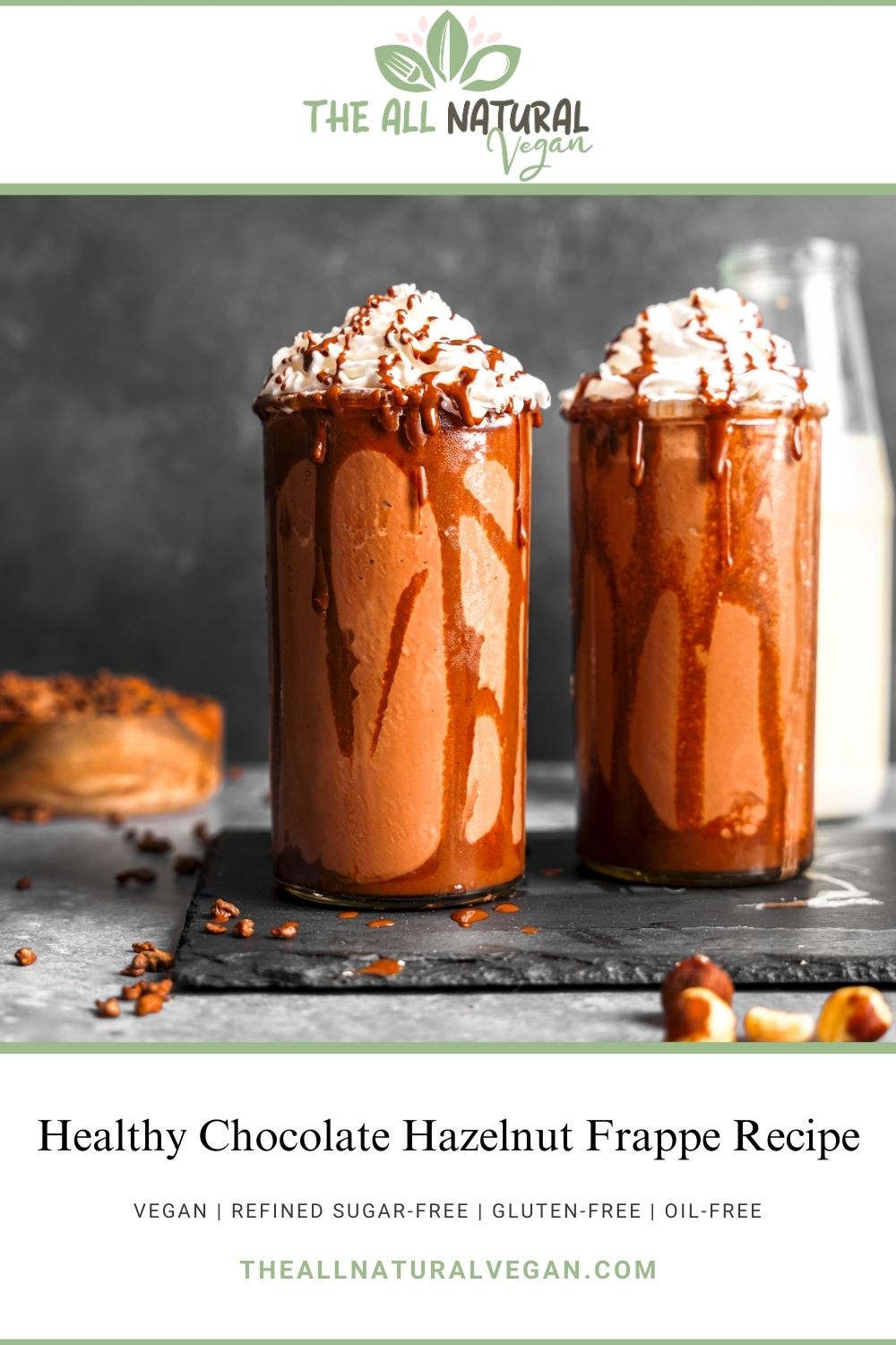 recipe card stating this recipe is vegan, refined sugar-free, gluten-free, and oil-free