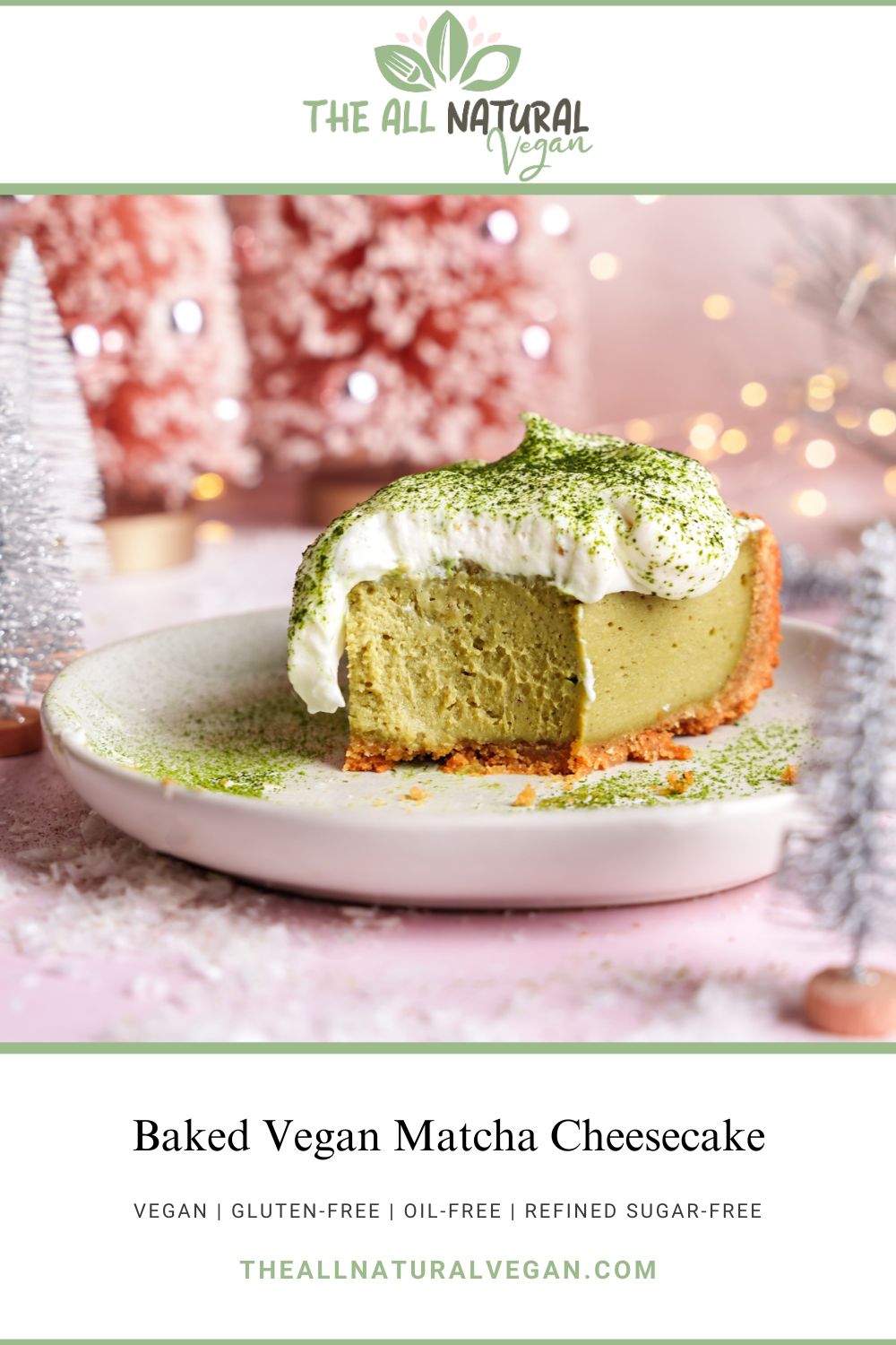 recipe card stating this recipe is vegan, gluten-free, oil-free, and refined sugar-free