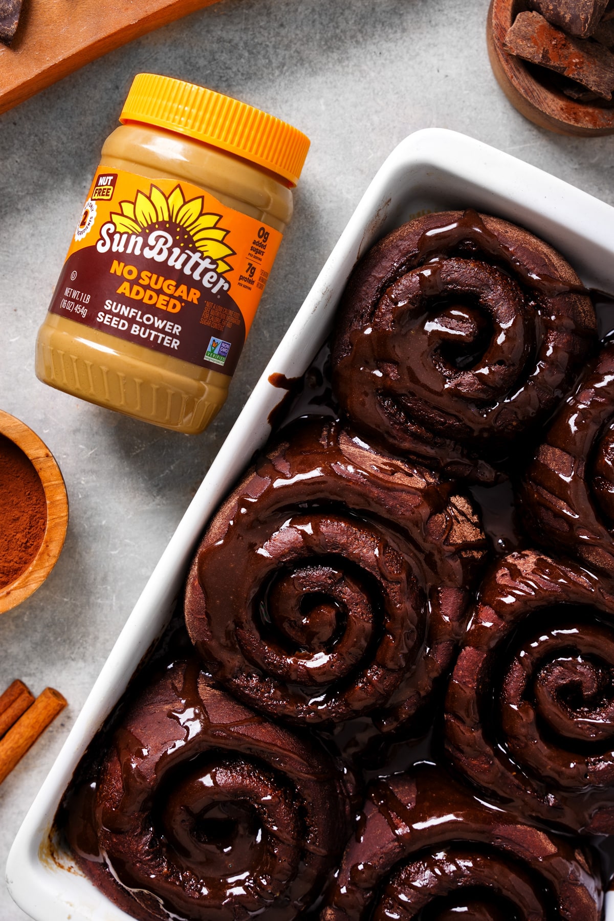 Delicious Fluffy Chocolate Cinnamon Rolls - The All Natural Vegan