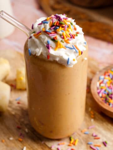 birthday cake smoothie featured image